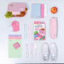 Set de Tampons COLOP MARKY en Rose avec Encre Noire pour Vêtements et Objets