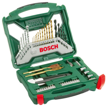 Kit de Forets et Tournevis en Titane Bosch - 50 Pièces pour Bricolage