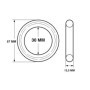 Silent Bloc d'Échappement Restagraf - 30 mm - Sachet de 2 pour Véhicules Compatibles