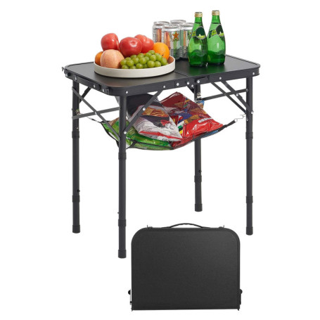 Table de Camping Pliante VEVOR 60x40 cm - Portable et Légère avec Hauteur Réglable