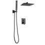 Ensemble de Douche Encastrable VEVOR avec Pommeau Carré 30,5 cm - Noir Mat