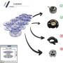 Lot de 10 Aiguilles Universelles pour Machine à Coudre - Tissus Élastiques et Tricotés