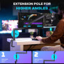 Bras de Micro Professionnel CAHAYA Réglable avec Extension pour Streaming