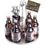 Porte-bouteilles décoratif BRUBAKER en métal pour 6 bouteilles - Idée cadeau originale