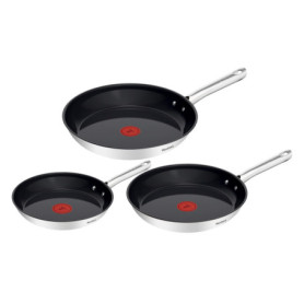 Set de 3 Poêles Tefal Duetto On - Antiadhésif Go Ceram, 20/24/28 cm