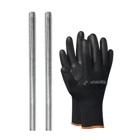 Tige Filetée M14 Galvanisée 1000 mm - Lot de 2 - Résistance 8.8