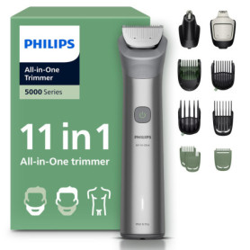 Philips Multigroom 5000 - Tondeuse Tout-en-Un avec 11 Accessoires