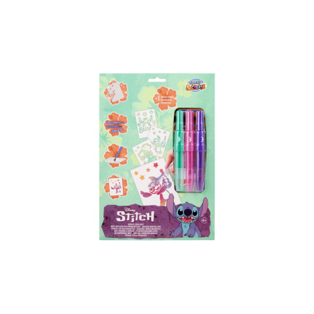 Kit de peinture Disney Stitch avec stylos et pochoirs créatifs
