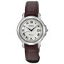 Montre Femme Seiko Quartz Cuir Marron Cadran Blanc SXDE01P2
