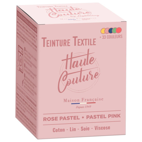 Teinture Textile Rose Pastel Haute Couture - 350g Prêt à l'Emploi pour Vêtements