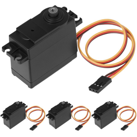 Lot de 4 Servomoteurs Numériques QWORK à Couple Élevé pour Robots