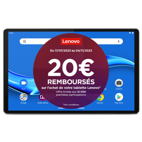 Lenovo Tab M10 Plus 2e Génération - Tablette Tactile 10.3" FHD Gris