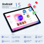 Tablette 10 Pouces, Tablette Android 15 avec Étui, Souris & Clavier, Octa-Core, 24 Go RAM + 128 Go ROM + 1 TO TF, Écran IPS HD 1