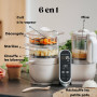 Babymoov Nutribaby(+), Robot Cuiseur Bébé Multifonctions 6 en 1, Cuiseur Vapeur Mixeur, Grande Capacité 2,2L, Petits Pots Bébé F