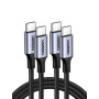 UGREEN Lot de 2 Câble USB C vers USB C PD 100W 5A 20V Charge Rapide Compatible avec MacBook iPad Pro iPhone 17 Pro Max Air 16 Ga