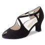 Werner Kern Femmes Chaussures de Danse Georgia - Suéde Noir - 6 cm