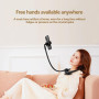 Support universel pour téléphone portable - Col de cygne - Rotation à 360 ° - Réglable - Pour téléphone portable de 4,7" à 6,7"