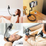 EWENYS Support de cou prolongé avec télécommande pour téléphone - 40 cm - Flexible - Support pour téléphone portable POV - Suppo