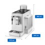 De'Longhi Rivelia EXAM440.35.W Machine à café automatique avec buse mousseur à lait interchangeable 8 boissons café en appuyant 