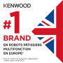 Kenwood Titanium Chef Patissier XL KWL90.034SI, Robot Patissier Balance Intégrée, Batteur K, Pétrin, Fouet, Batteur Souple, Deux