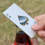 WOLMIK Lot de 2 décapsuleurs en acier inoxydable avec carte à jouer créative - Décapsuleur de bière personnalisé - Taille adapté
