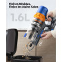 SunSare Aspirateur Balai sans Fil, 600W/50KPA/65Mins Aspirateur sans Fil Puissant avec Pliable Adaptateur, Tuyau 1M, Parfumé, Ch