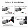 Hacreyatu Indicateur de direction latéral dynamique LED pour N-issan Qashqai J10 Micra C NP300 Navara Pathfinder Terrano III R51