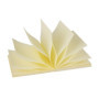 Notes Adhésives Zig Zag Jaunes - Bloc de 100 Feuilles 75x75mm