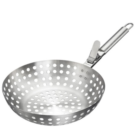 Wok à Griller Westmark en Acier Inoxydable - Parfait pour Légumes Grillés