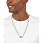 Collier en Chaîne Lacoste ARTHOR en Acier Inoxydable avec Or Jaune et Cristaux