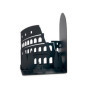 Serre-Livres Rome en Métal Noir - Design Antidérapant et Résistant