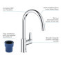 Robinet de Cuisine GROHE Start Edge avec Douchette Extractible et Pivotant 360°