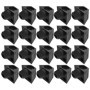 Lot de 20 Taquets en Plastique Noir pour Étagères - 11mm
