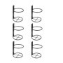 NIZEAMI Lot de 6 Supports Muraux en Métal pour Bouteilles de Vin