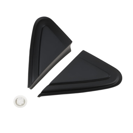Lot de 2 coques triangulaires pour rétroviseurs VW Polo 2006-2010
