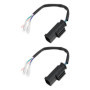 ECSiNG Lot de 2 Connecteurs 3 Broches pour Prise Auxiliaire 12V - Compatible BMW S1000RR