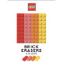 Gomme LEGO Multicolore en Forme de Brique - Lot de 8