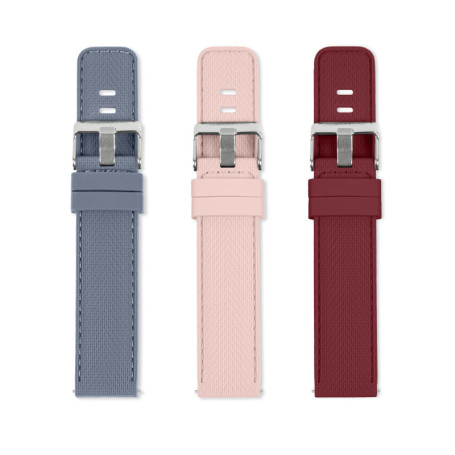 Bracelet de Montre Connectée Interchangeable Reflex Active - Rouge, Rose et Bleu