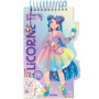 Carnet créatif Mode Academy Licorne avec bracelet et 180 stickers