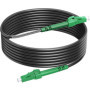 Câble Fibre Optique Blindé RamboCables LC/APC 80 m Monomode