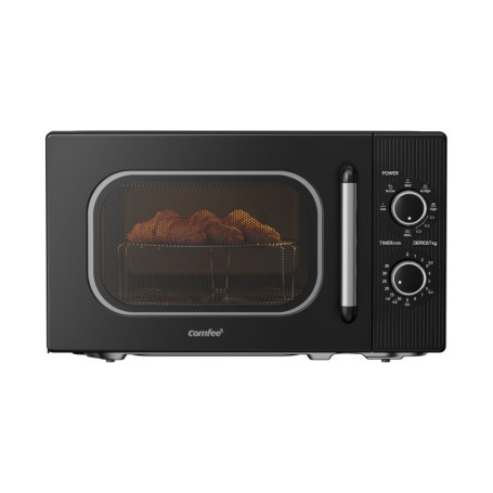 Four à Micro-ondes Comfee avec Grill 20L - Design Rétro Noir