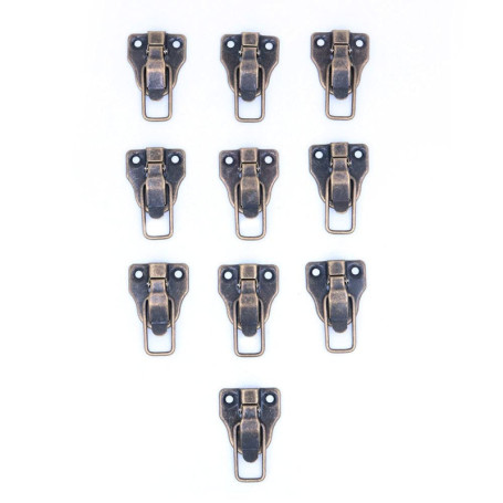 Namvo Lot de 10 Fermoirs Métalliques à Bascule pour Valises et Boîtes