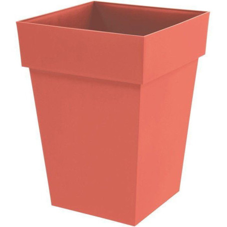 Pot de Fleur Carré Toscane Orange - 40 cm - EDA