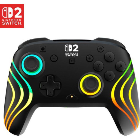 Manette sans fil Afterglow Wave pour Nintendo Switch 2 - RGB Noir