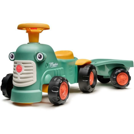 Tracteur Porteur Maurice - FALK avec Volant et Remorque - Écologique et Fabriqué en France