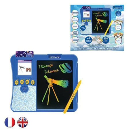 Imagier interactif bilingue LEXIBOOK avec 200 cartes éducatives