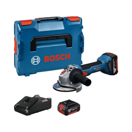Meuleuse angulaire GWS 18V-8 125 mm avec 2 batteries 18V 4.0Ah et chargeur