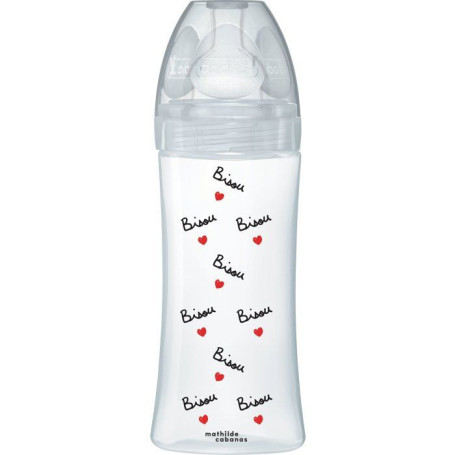 Biberon Anti-Colique DODIE 330 ml avec Tétine Plate Mathilde Cabanas