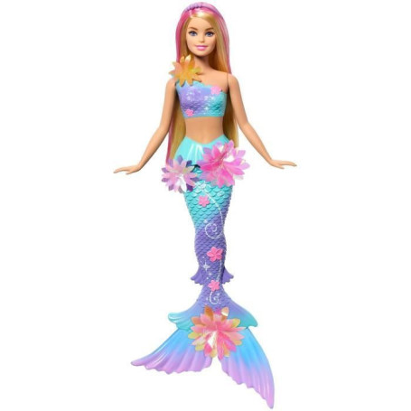 Poupée Sirène Barbie Fleur Magique - Jouable dans l'Eau
