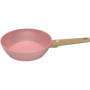 Sauteuse Arthur Martin Ø24 cm en Aluminium Rose avec Couvercle et Panier Inox